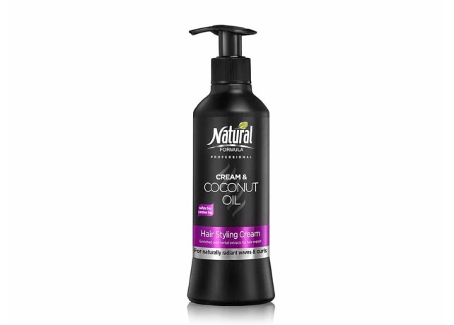 Crema hidratanta pentru bucle, cu ulei de cocos, Natural Formula, 400 ml