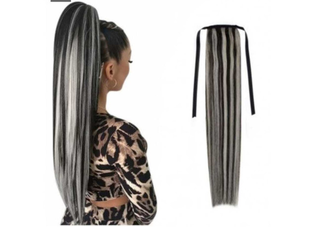 Coada de par White Platinum Balayage #1/ Light Grey