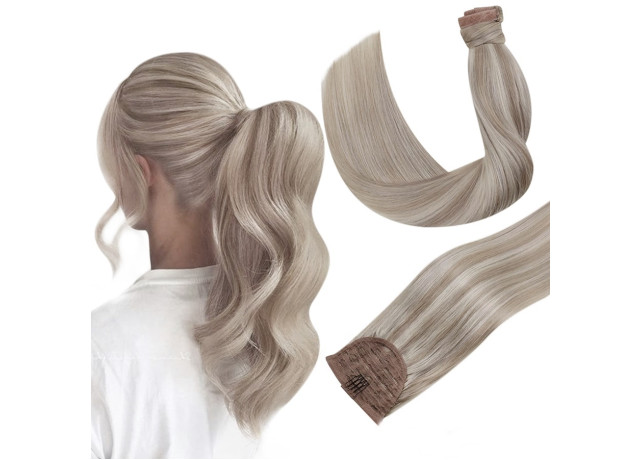 Coada de par Russian Hair Balayage #19/ Light Grey