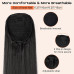 Coada de Par Dreapta cu snur Negru, 70 cm