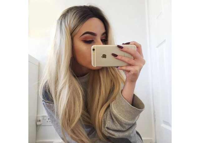 Peruca Sensual Blonde ombre par natural remy