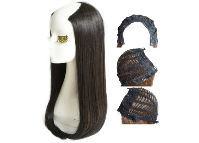 Semiperuca Par Natural U Part Saten Inchis Drept