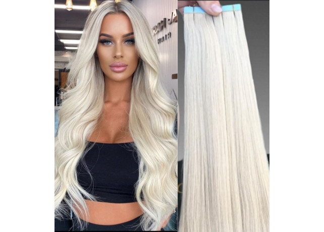 Extensii Tape In White Platinum #70