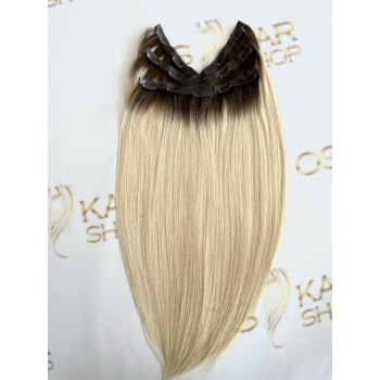 Tresa Eva Hair (6D) Ombre Saten Mediu/ Blond Deschis #3/ #60
