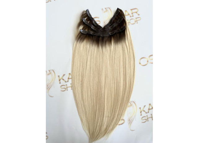 Tresa Eva Hair (6D) Ombre Saten Mediu/ Blond Deschis #3/ #60
